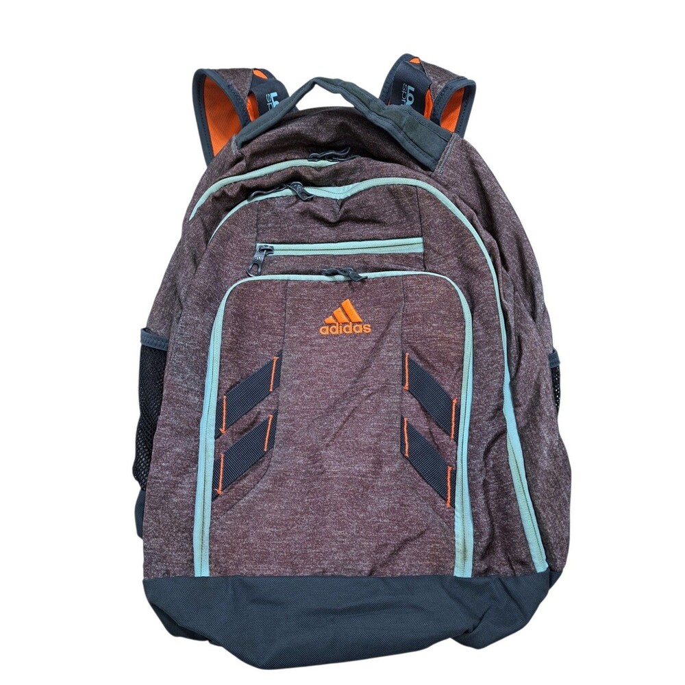 Adidas Load Spring Student Collegiate BackPack Bag Brown Orange Black School